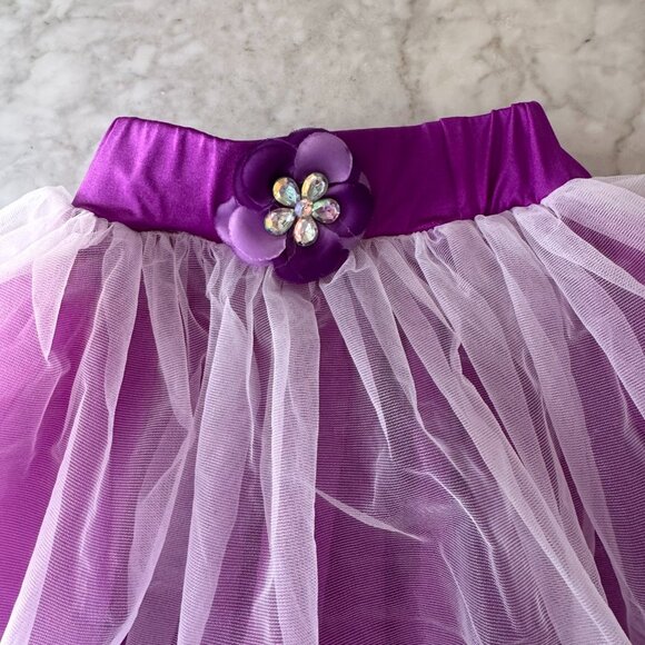 Weissman Dance Costume Small Child 6 6X Blue Purple Sequin Ballet Tap Jazz Dress - Picture 4 of 11